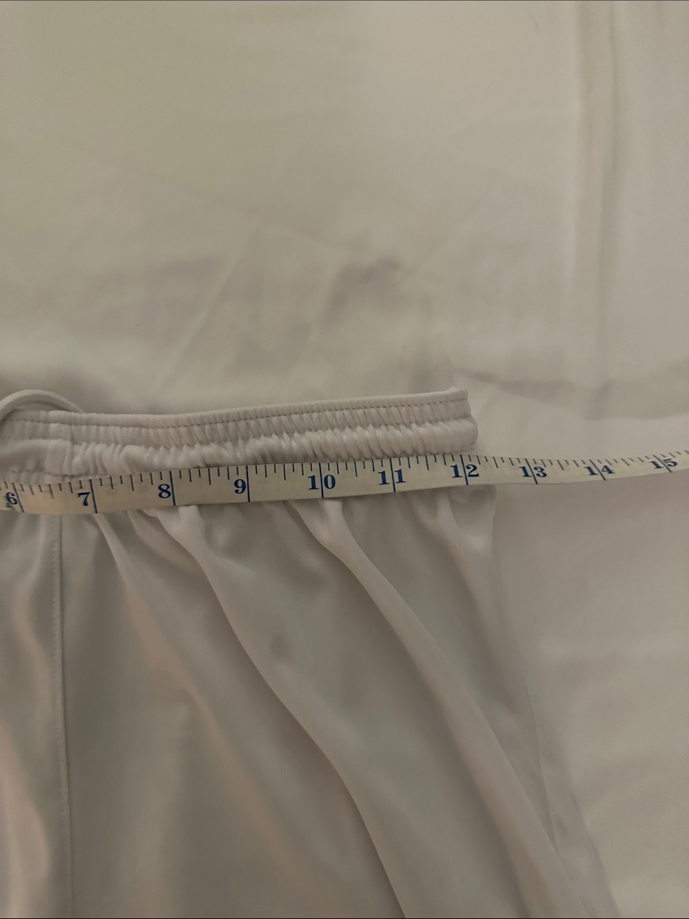 Nike White Athletic Shorts with Black Swoosh slim fit - Picture 3 of 4